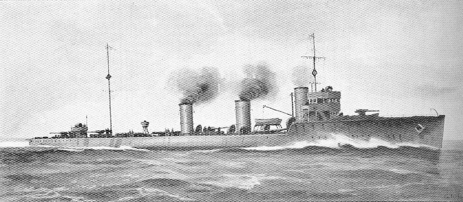 German destroyer G101