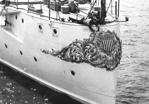 USS New Orleans' stern
