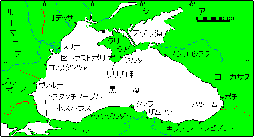 map of black sea